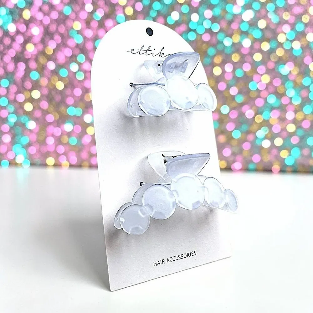 ETTIKA Opaque Hair Claw Set Of 2 Brand New With Tags MSRP $40